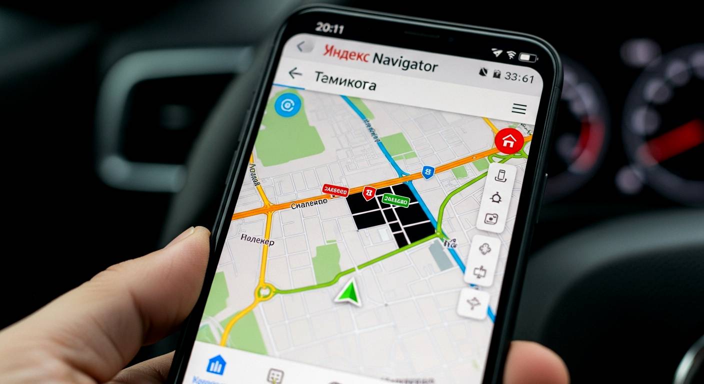 Что означает черный цвет дороги в Яндекс Навигаторе