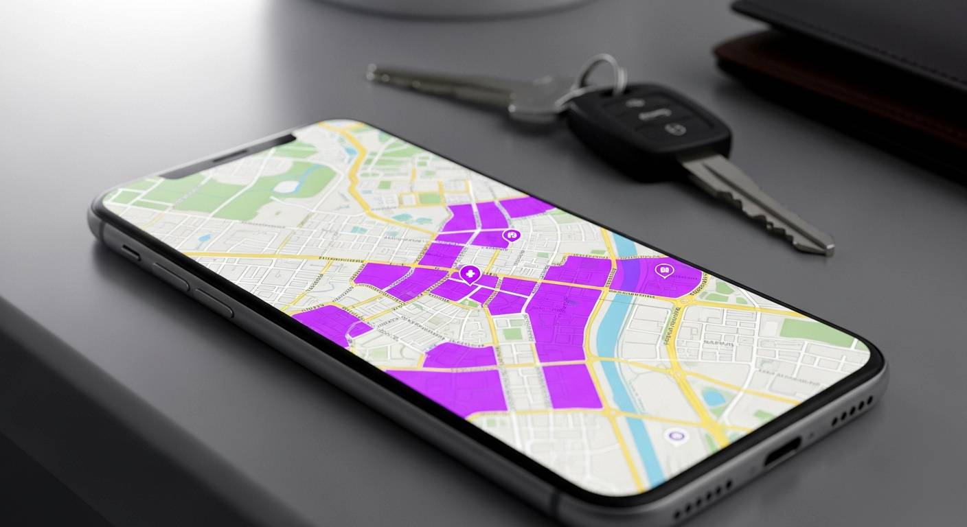 Что означает фиолетовая зона на карте: полное объяснение