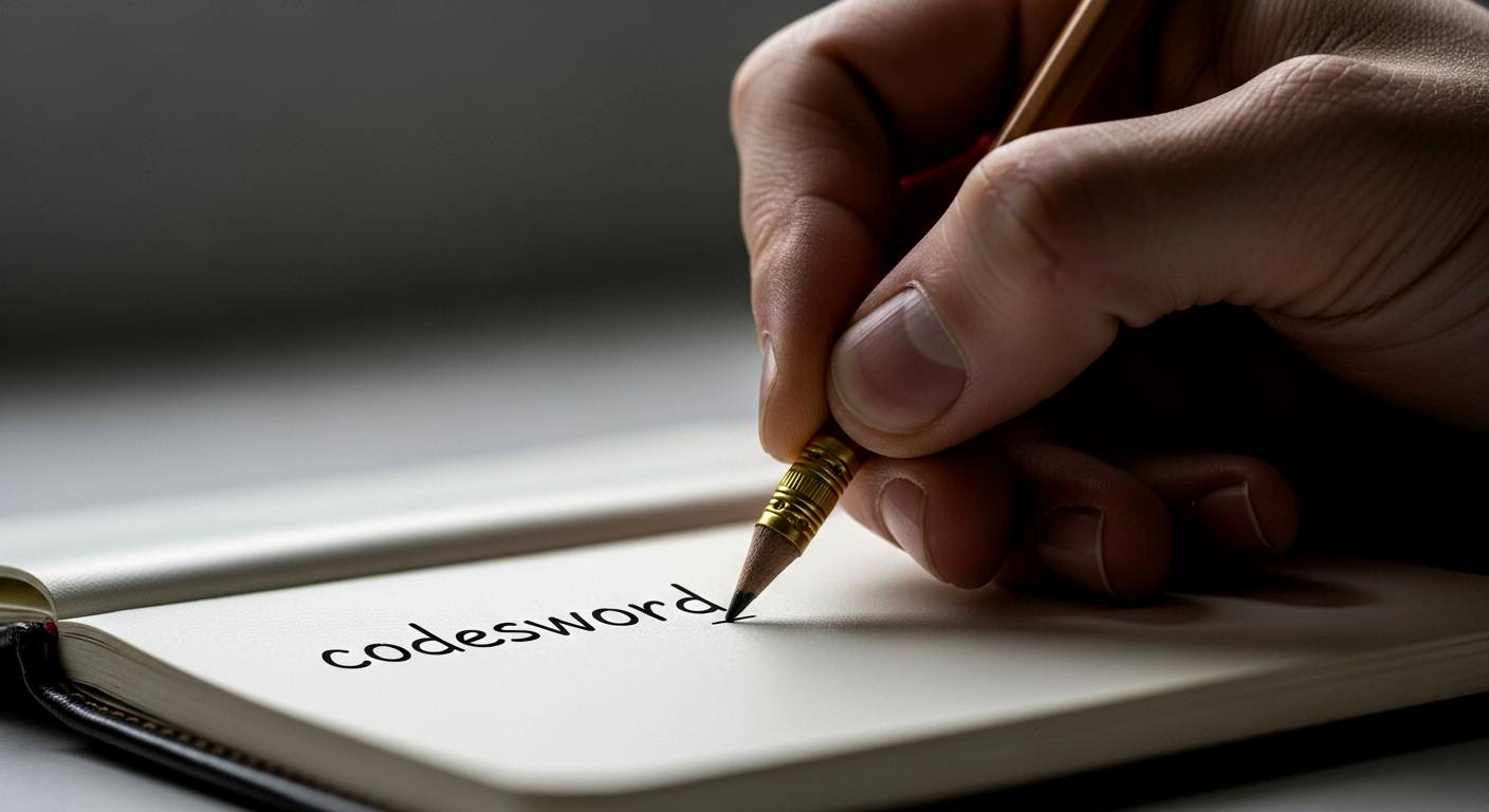 где пишут кодовое слово