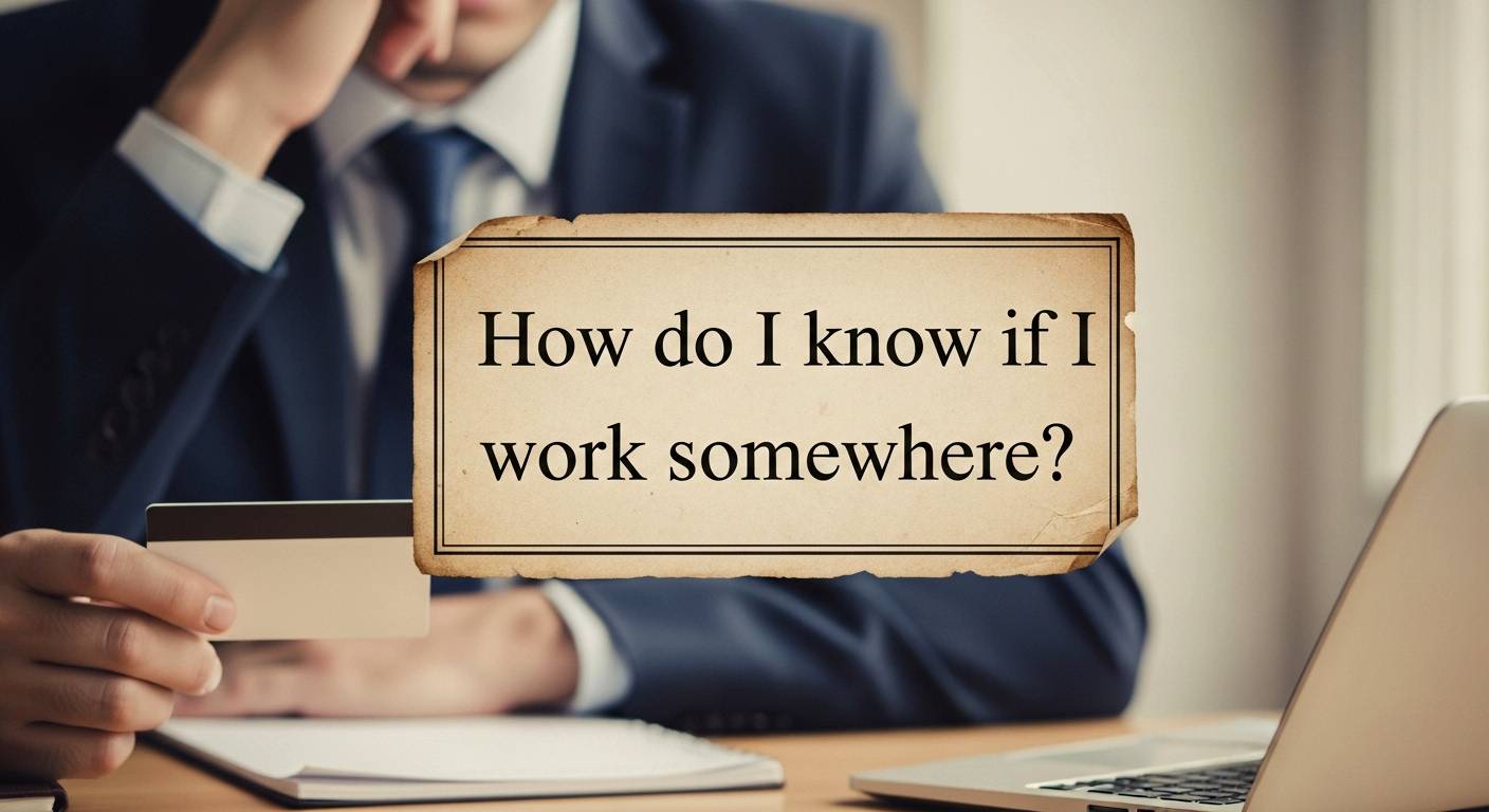 как узнать, работаю ли я где-то
