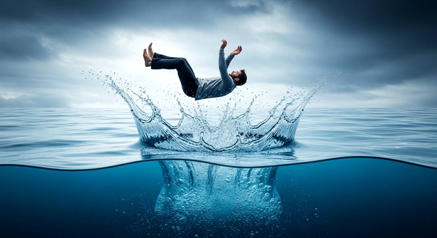 Почему люди разбиваются об воду при падении с высоты