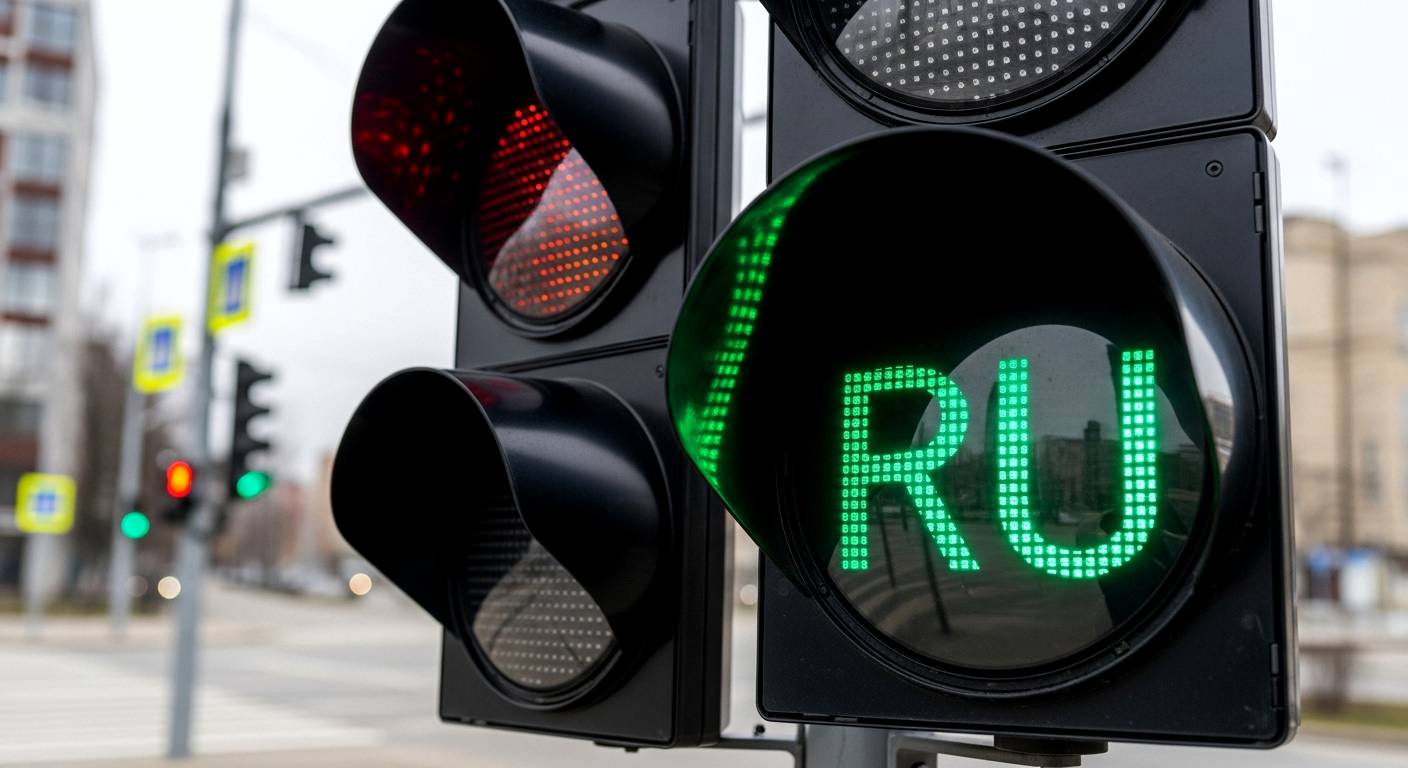 Почему на светофорах написано РУ: что означают загадочные буквы