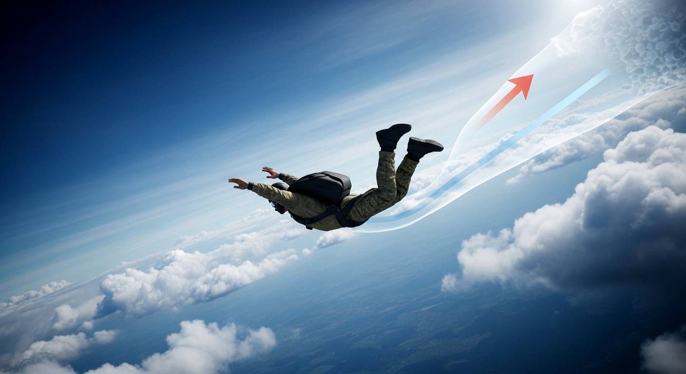 С какой скоростью падает человек при свободном падении